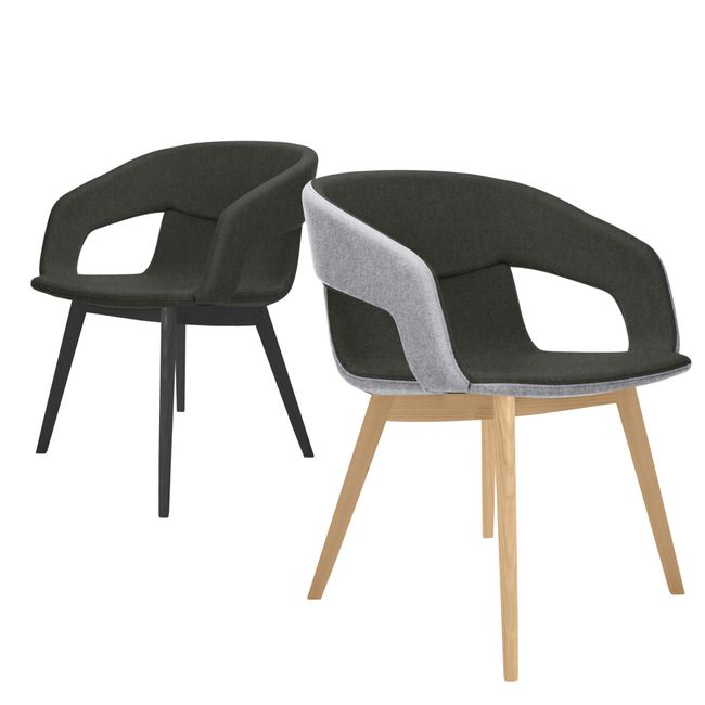 TWIST&SIT Lounge-Sessel | Massivholz-Gestell, Wollbezug VELITO TWIST&SIT Lounge-Sessel | Massivholz-Gestell, Wollbezug VELITO