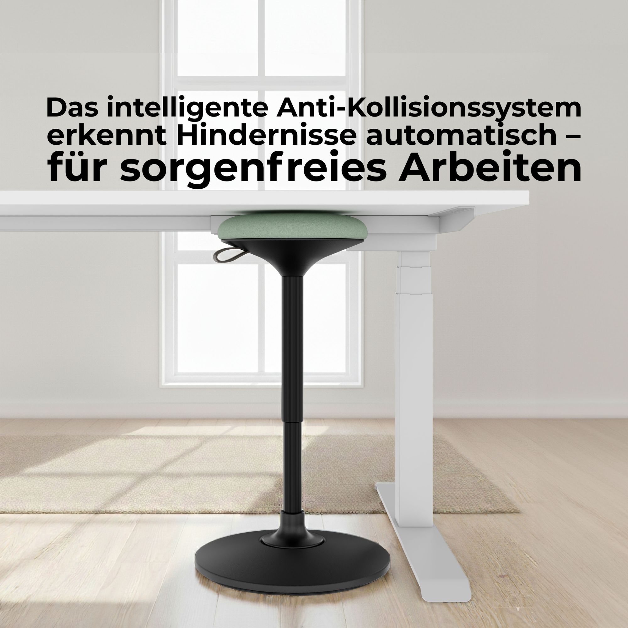 TELDRA Pro, 3-Motoren-Winkelschreibtisch | 1800 x 1600 mm, elektrisch höhenverstellbar, Weiß - 9 Main Image