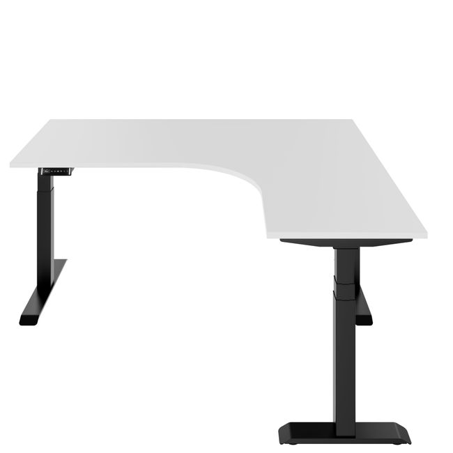 TELDRA Pro, 3-Motoren-Winkelschreibtisch | 1800 x 1600 mm, elektrisch höhenverstellbar, Weiß TELDRA Pro, 3-Motoren-Winkelschreibtisch | 1800 x 1600 mm, elektrisch höhenverstellbar, Weiß
