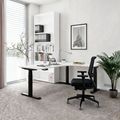 TELDRA Pro, Tableau de bureau à angle à 3 moteurs | 1800 x 1600 mm, réglable à hauteur électrique, blanc - 13 Thumbnail Image