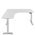 TELDRA Pro, Tableau de bureau à angle à 3 moteurs | 1800 x 1600 mm, réglable à hauteur électrique, blanc - 2 Thumbnail Image