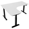 TELDRA Pro, 3-Motoren-Winkelschreibtisch | 1800 x 1600 mm, elektrisch höhenverstellbar, Weiß - 5 Thumbnail Image