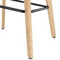 TWIST&SIT bar stool | Solid wood frame, 735 mm seat height, wool cover VELITO - 17 Thumbnail Image