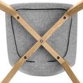 TWIST&SIT bar stool | Solid wood frame, 735 mm seat height, wool cover VELITO - 18 Thumbnail Image