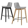 TWIST&SIT bar stool | Solid wood frame, 635 mm seat height, VELITO wool cover - 1 Thumbnail Image