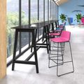 TWIST&SIT bar stool | Sled base, 735 mm seat height, wool cover SYNERGY - 2 Thumbnail Image