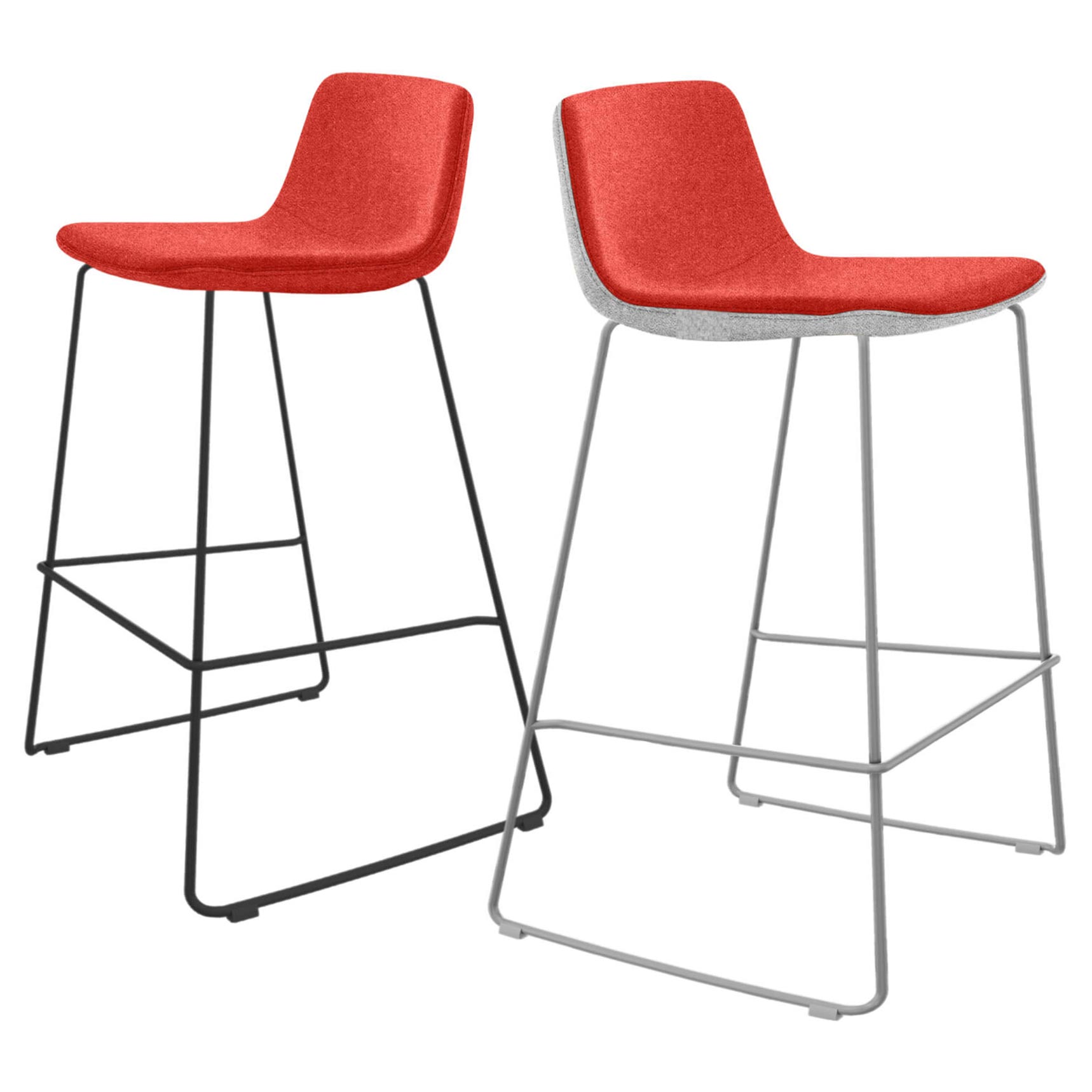 TWIST&SIT bar stool | Sled base, 635 mm seat height, wool cover SYNERGY - 4 Main Image