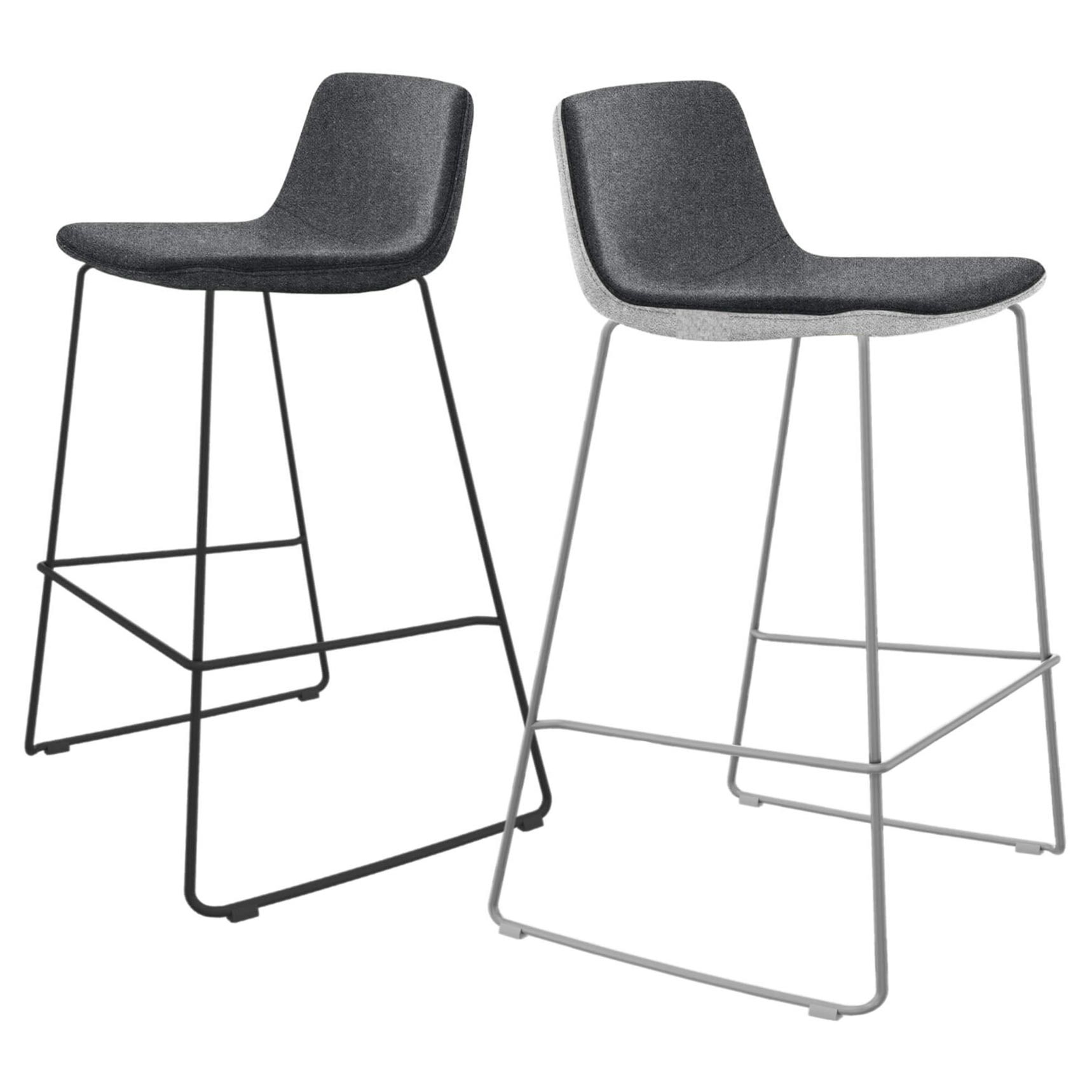 TWIST&SIT bar stool | Sled base, 635 mm seat height, wool cover SYNERGY - 1 Main Image
