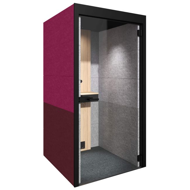SILENT ROOM S - Telefonbox | Schallabsorbierte Telefonzelle, Bezugsstoffe BERTA / VELITO / SYNERGY SILENT ROOM S - Telefonbox | Schallabsorbierte Telefonzelle, Bezugsstoffe BERTA / VELITO / SYNERGY