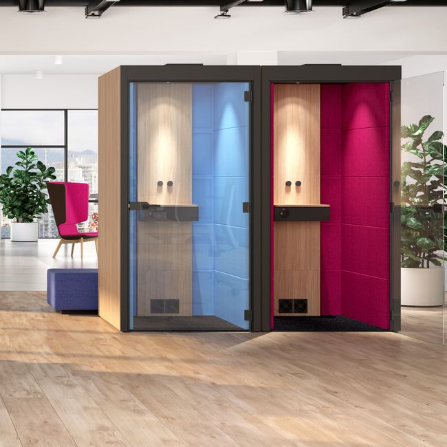 SILENT ROOM S - Telefonbox | Schallabsorbierte Telefonzelle, Bezugsstoffe BERTA / VELITO / SYNERGY SILENT ROOM S - Telefonbox | Schallabsorbierte Telefonzelle, Bezugsstoffe BERTA / VELITO / SYNERGY