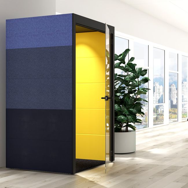 SILENT ROOM S - Telefonbox | Schallabsorbierte Telefonzelle, Bezugsstoffe BERTA / VELITO / SYNERGY SILENT ROOM S - Telefonbox | Schallabsorbierte Telefonzelle, Bezugsstoffe BERTA / VELITO / SYNERGY