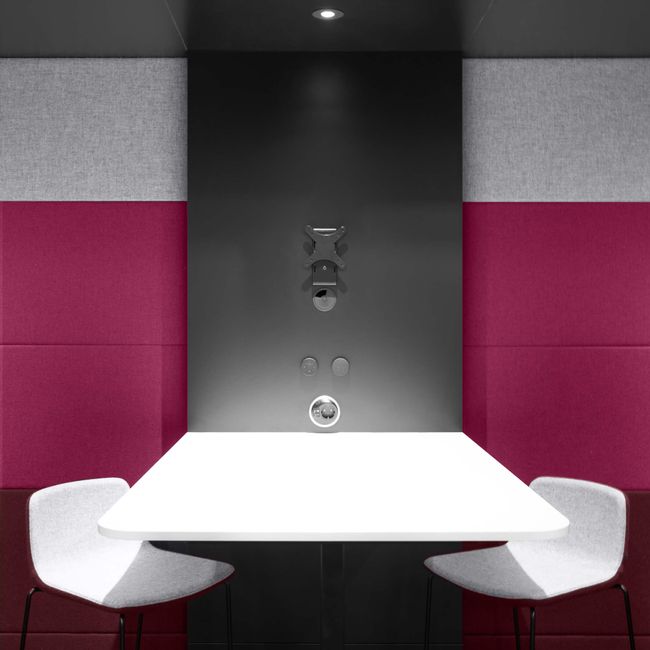 SILENT ROOM L - Meetingbox | Raum-in-Raum, Schallschutz, Für 4 Personen, Bezugsstoffe BERTA / VELITO / SYNERGY SILENT ROOM L - Meetingbox | Raum-in-Raum, Schallschutz, Für 4 Personen, Bezugsstoffe BERTA / VELITO / SYNERGY