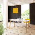 NOVA WOOD Meeting table | Solid wood frame, 1600 x 800 mm, HPL white - 1 Thumbnail Image