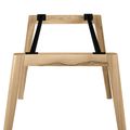 NOVA WOOD Besprechungstisch | Massivholz-Gestell, 1600 x 800 mm, HPL FENIX Schwarz - 5 Thumbnail Image
