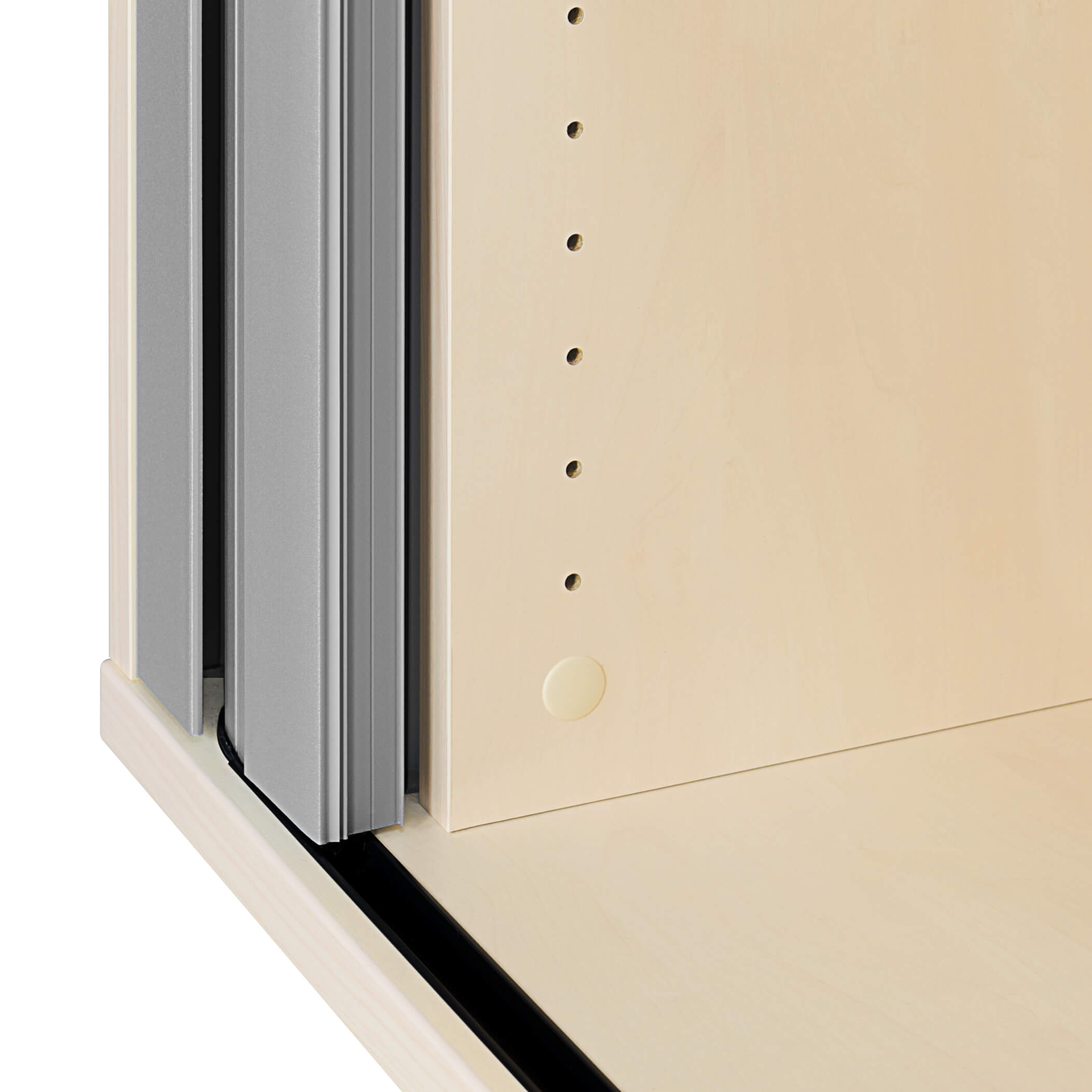 UNI Cabinet des magasins de queserroll | 2 oh, 1000 x 777 mm, érable / gris argenté - 12 Main Image