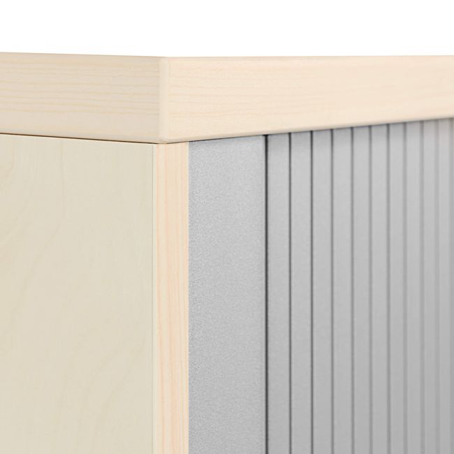 UNI Querrollladenschrank | 2 OH, 1000 x 777 mm, Ahorn / Silbergrau UNI Querrollladenschrank | 2 OH, 1000 x 777 mm, Ahorn / Silbergrau