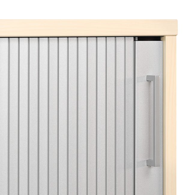 UNI Querrollladenschrank | 2 OH, 1000 x 777 mm, Ahorn / Silbergrau UNI Querrollladenschrank | 2 OH, 1000 x 777 mm, Ahorn / Silbergrau