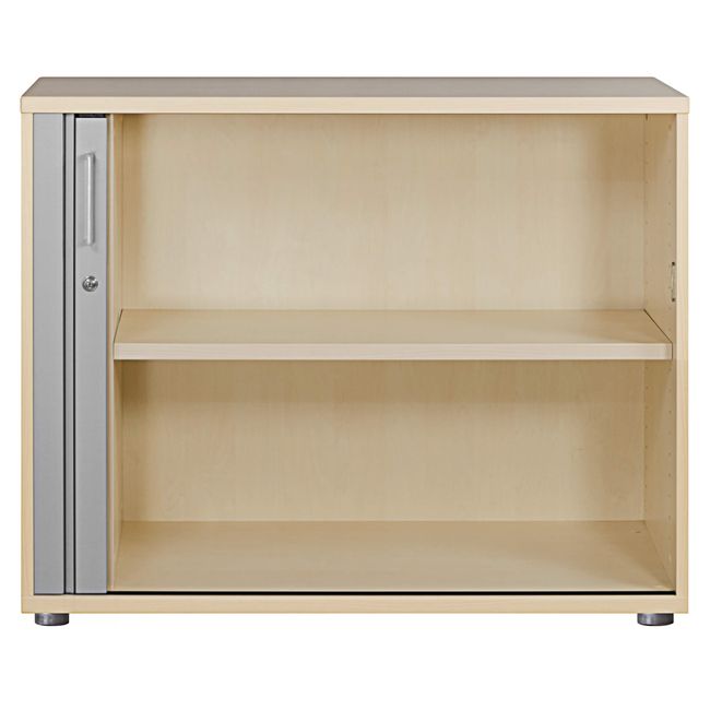 UNI Querrollladenschrank | 2 OH, 1000 x 777 mm, Ahorn / Silbergrau UNI Querrollladenschrank | 2 OH, 1000 x 777 mm, Ahorn / Silbergrau