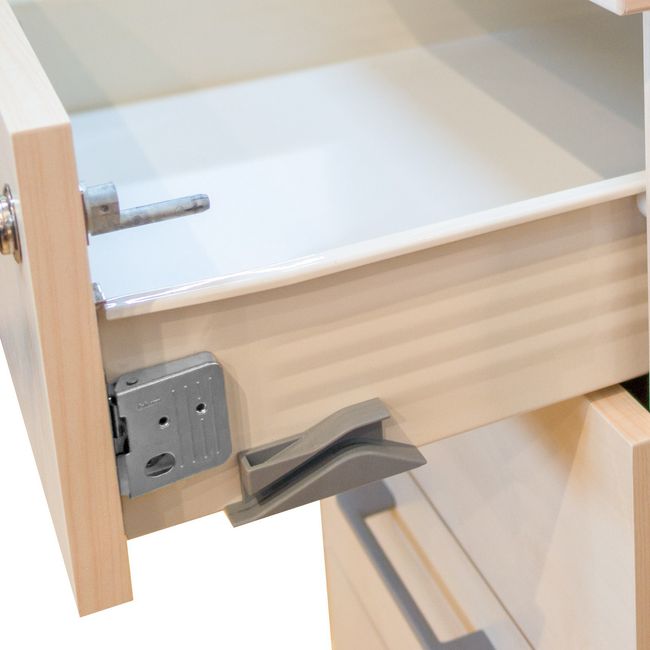 NOVA München - Komplettbüro | Set mit Winkelschreibtisch, Aktenschränken, Standcontainer, Ahorn NOVA München - Komplettbüro | Set mit Winkelschreibtisch, Aktenschränken, Standcontainer, Ahorn