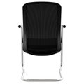 NETKON Cantilever Chair | Mesh Back, Black - 4 Thumbnail Image