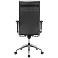 TOP office swivel chair | Lumbar support, genuine leather, black - 6 Thumbnail Image