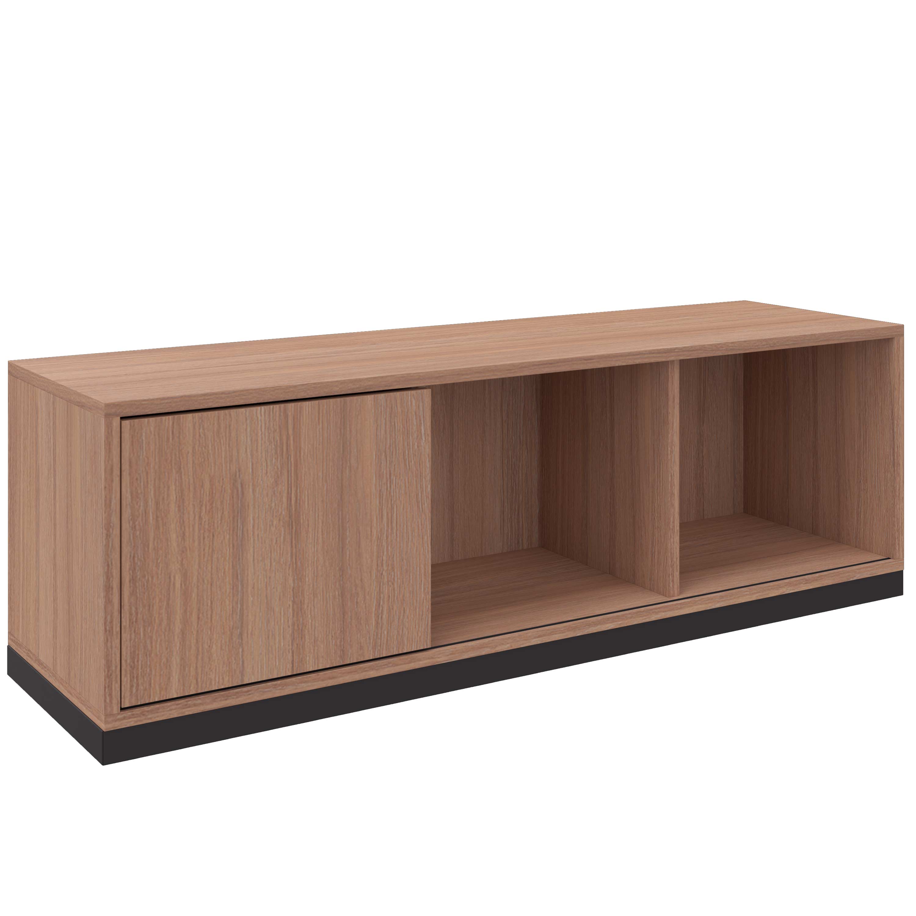 CHOICE Sliding door cabinet | 1 Oh, 1200 x 410 mm, amber oak - 2 Main Image
