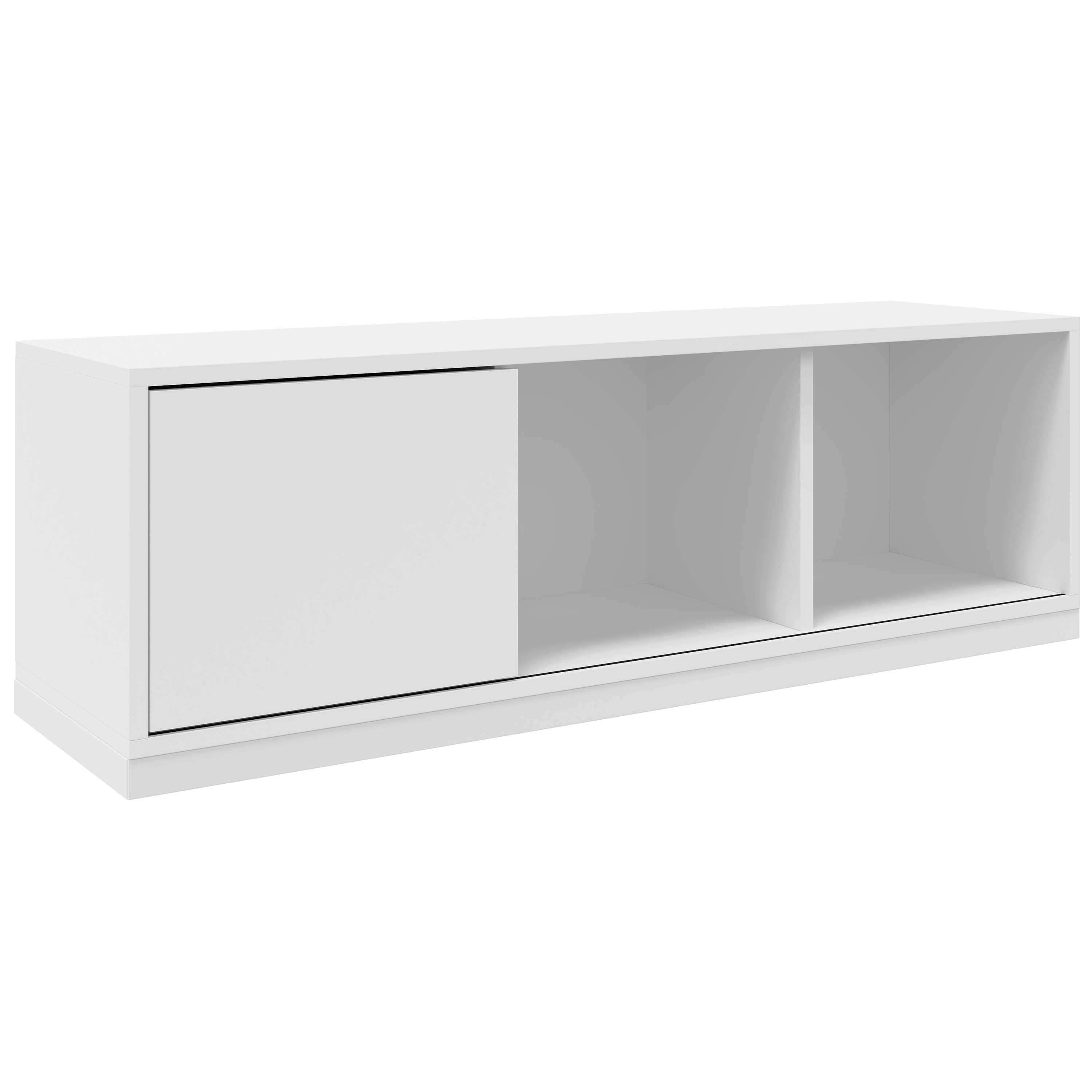 CHOICE Sliding door cabinet | 1 U, 1200 x 410 mm, white - 2 Main Image