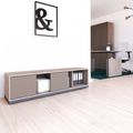 CHOICE Armoire de porte coulissante | 1 oh, 1600 x 410 mm, gris de chêne nord / gris cubanite - 1 Thumbnail Image