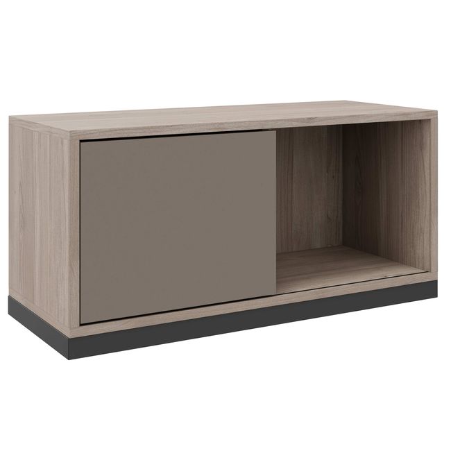 CHOICE Schiebetürenschrank | 1 OH, 800 x 410 mm, Nordeiche grau / Cubanitgrau CHOICE Schiebetürenschrank | 1 OH, 800 x 410 mm, Nordeiche grau / Cubanitgrau