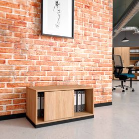 CHOICE Schiebetürenschrank | 1 OH, 800 x 410 mm, Bernsteineiche