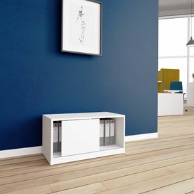 CHOICE Schiebetürenschrank | 1 OH, 800 x 410 mm, Weiß