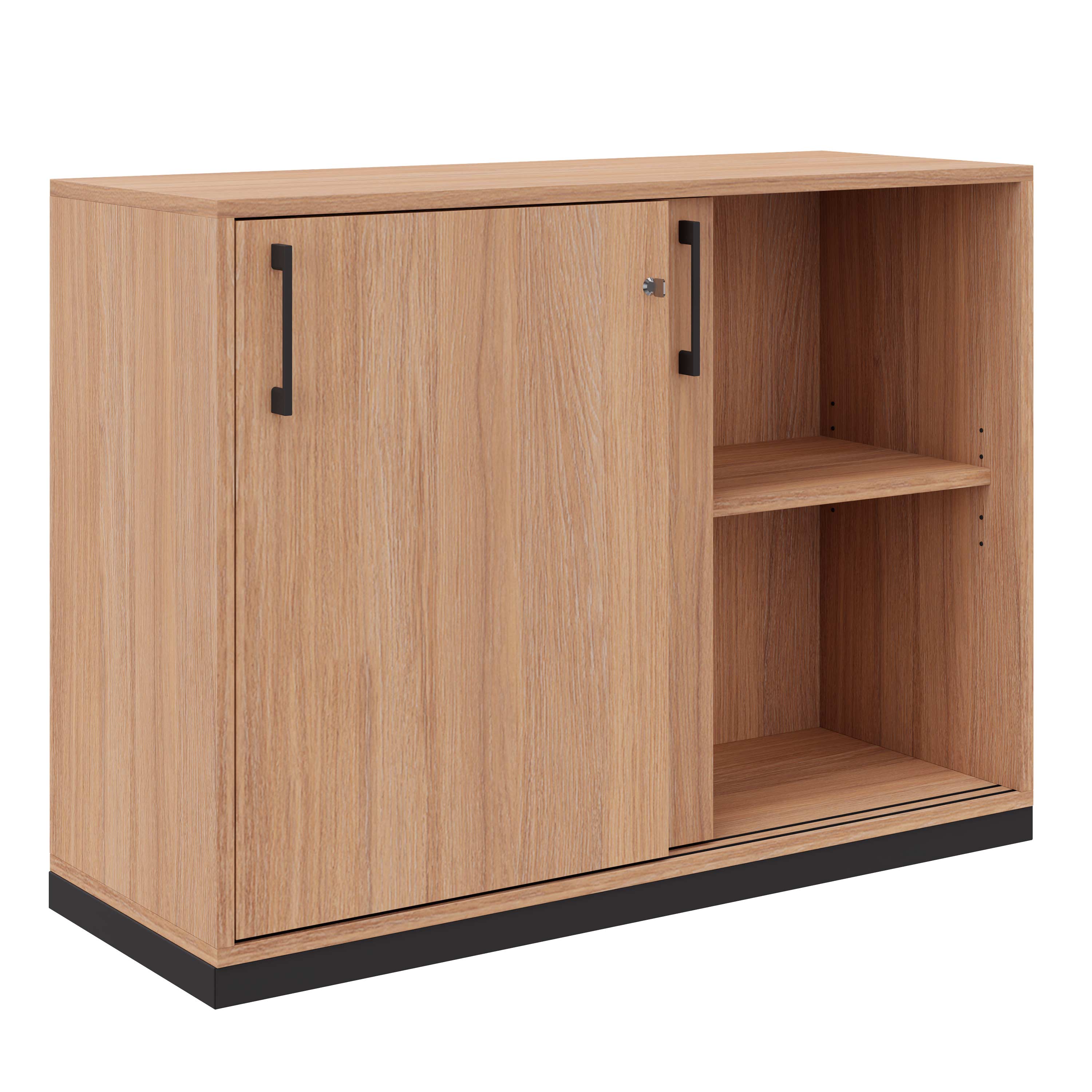 CHOICE Cabinet di porta scorrevole | 2 oh, 1000 x 760 mm, quercia ambra - 2 Main Image