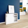 CHOICE Schiebetürenschrank | 2 OH, 1000 x 760 mm, Weiß