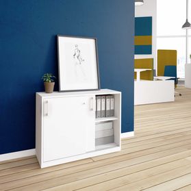 CHOICE Schiebetürenschrank | 2 OH, 1000 x 760 mm, Weiß