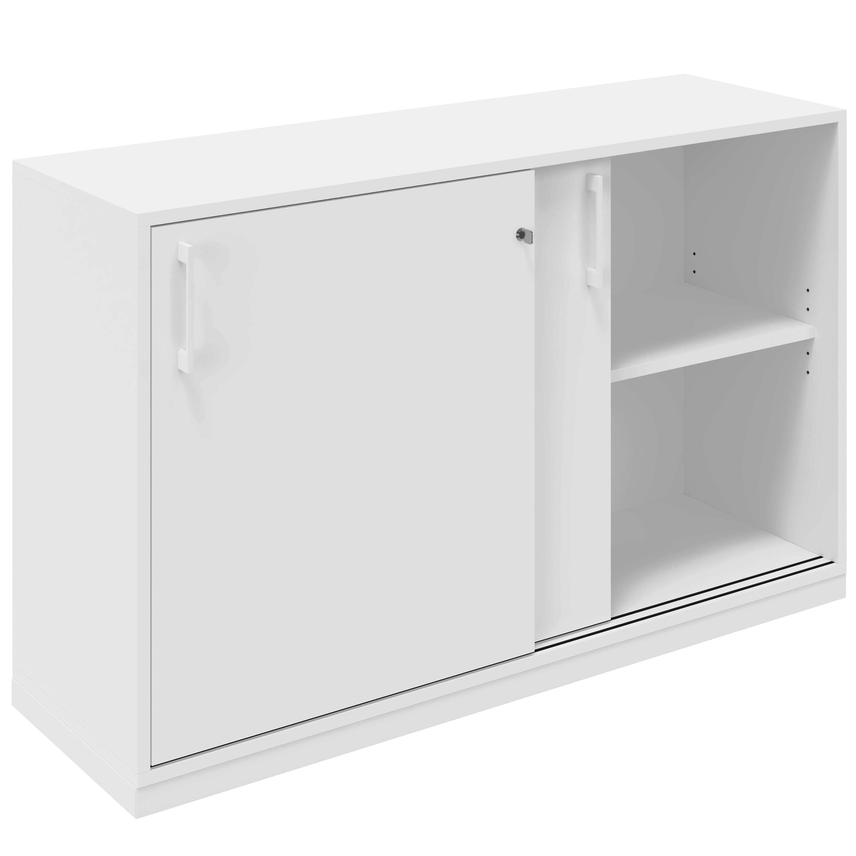 CHOICE Sliding door cabinet | 2 Oh, 1200 x 760 mm, white - 2 Main Image