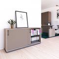 CHOICE Armoire de porte coulissante | 2 oh, 1600 x 760 mm, gris de chêne nord / cubanite gris - 1 Thumbnail Image