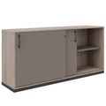 CHOICE Armoire de porte coulissante | 2 oh, 1600 x 760 mm, gris de chêne nord / cubanite gris - 2 Thumbnail Image