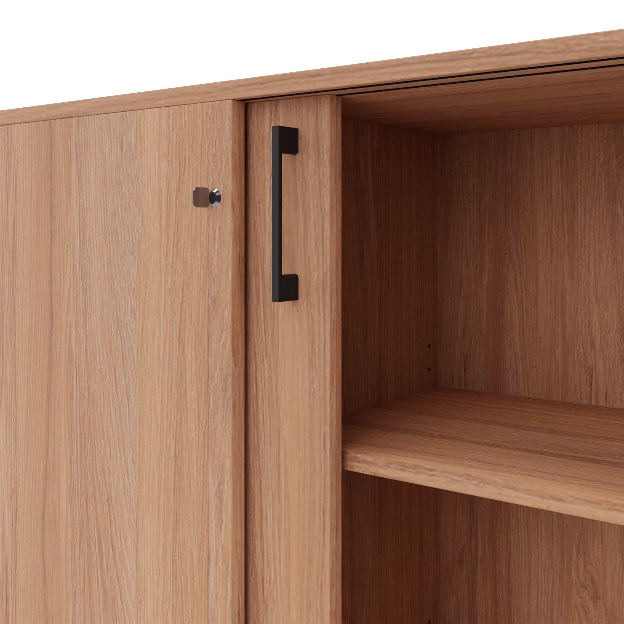 CHOICE Armoire de porte coulissante | 2 oh, 1600 x 760 mm, chêne ambre - 4 Main Image