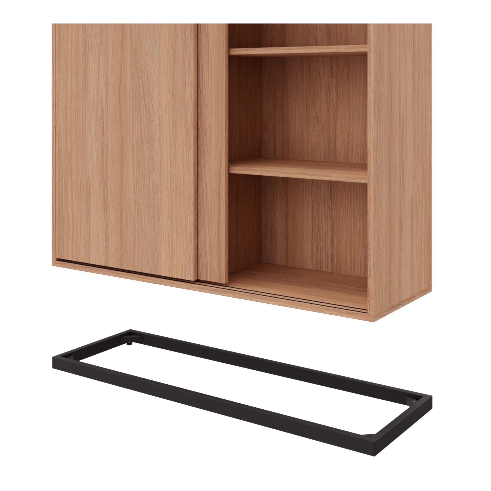 CHOICE Armoire de porte coulissante | 2 oh, 1600 x 760 mm, chêne ambre - 5 Main Image