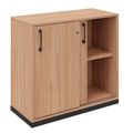 CHOICE sliding door wardrobe | 2 OH, 800 x 760 mm, amber oak - 2 Thumbnail Image