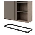 CHOICE Schiebetürenschrank | 3 OH, 1200 x 1115 mm, Cubanitgrau / Nordeiche grau