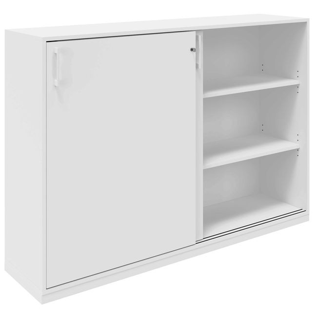 CHOICE Schiebetürenschrank | 3 OH, 1600 x 1115 mm, Weiß