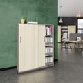 CHOICE sliding door wardrobe | 4 OH, 1200 x 1465 mm, cubanite gray / sand ash - 1 Thumbnail Image