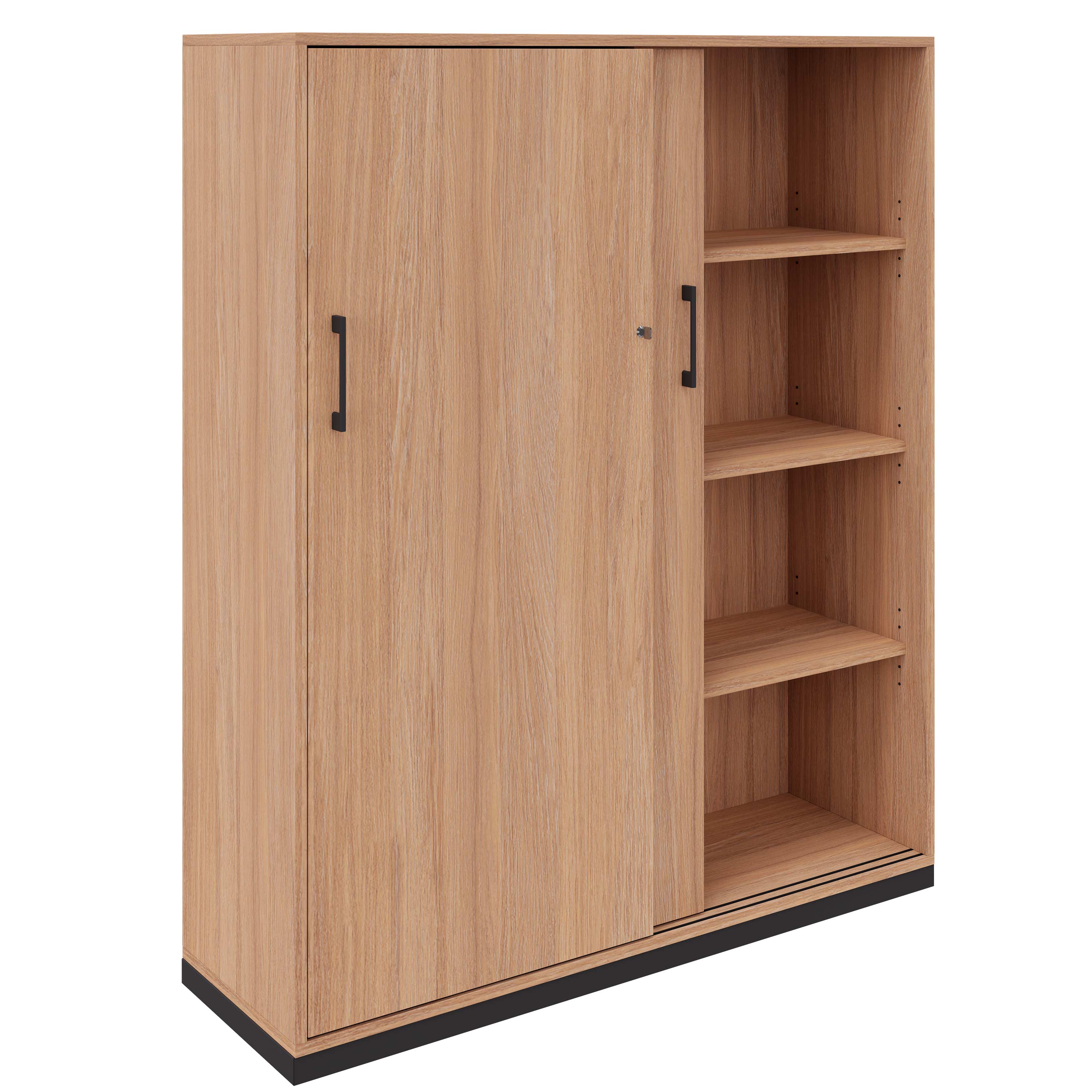 CHOICE sliding door wardrobe | 4 OH, 1200 x 1465 mm, amber oak - 2 Main Image