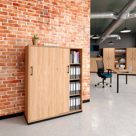 CHOICE Schiebetürenschrank | 4 OH, 1200 x 1465 mm, Bernsteineiche