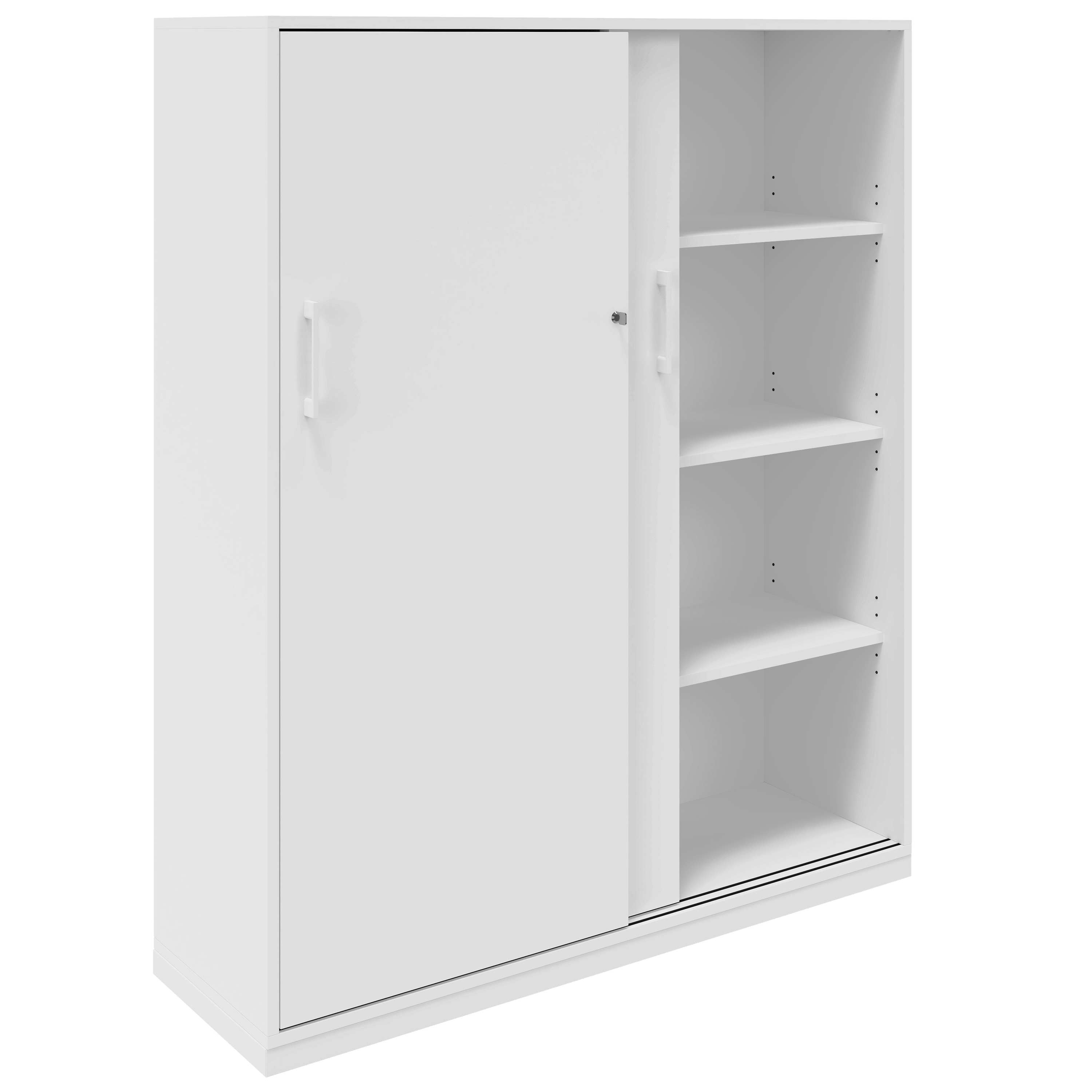 CHOICE Sliding door cabinet | 4 Oh, 1200 x 1465 mm, white - 2 Main Image