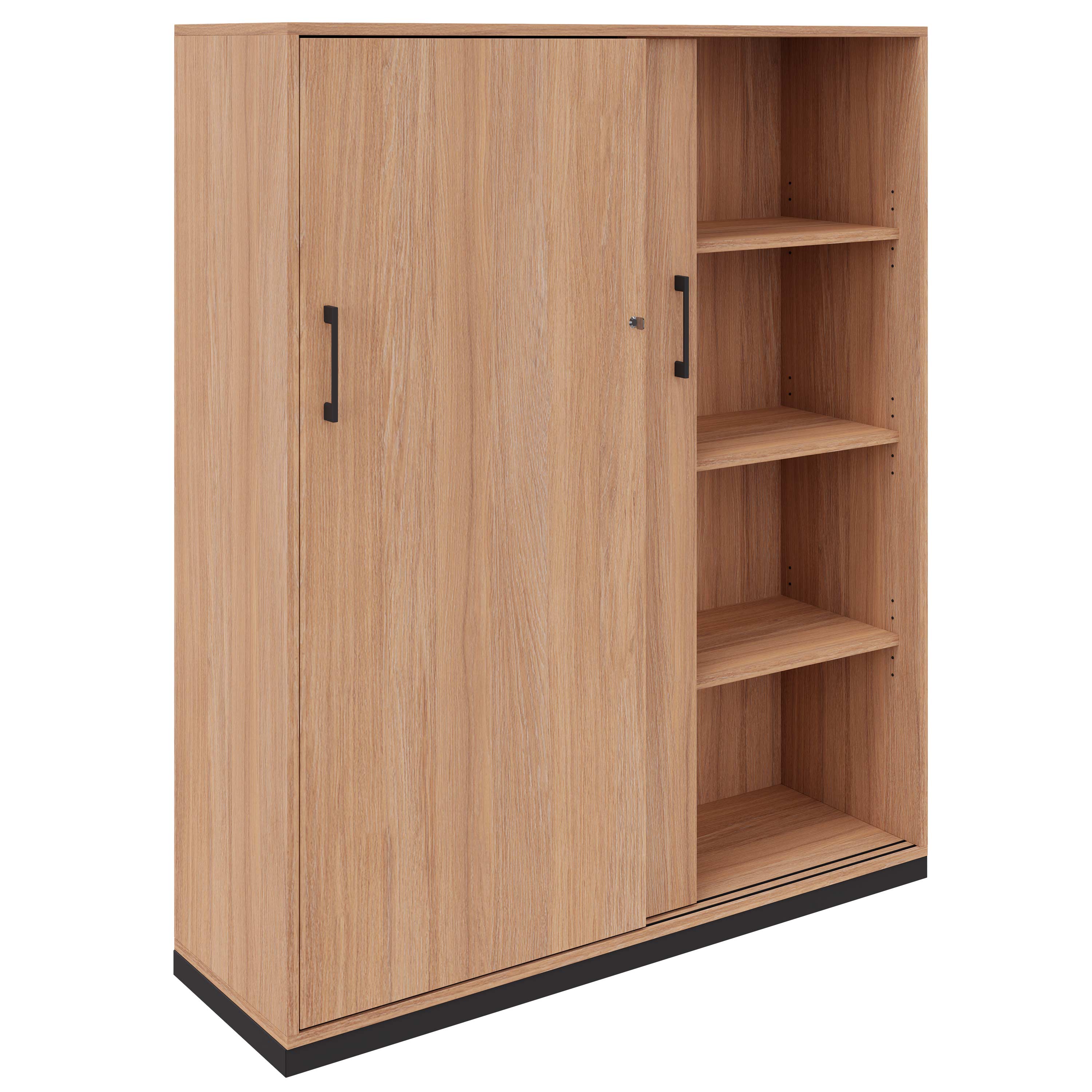 CHOICE Armoire de porte coulissante | 4 oh, 1600 x 1465 mm, chêne ambre - 2 Main Image