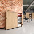 CHOICE Armoire de porte coulissante | 4 oh, 1600 x 1465 mm, chêne ambre - 1 Thumbnail Image