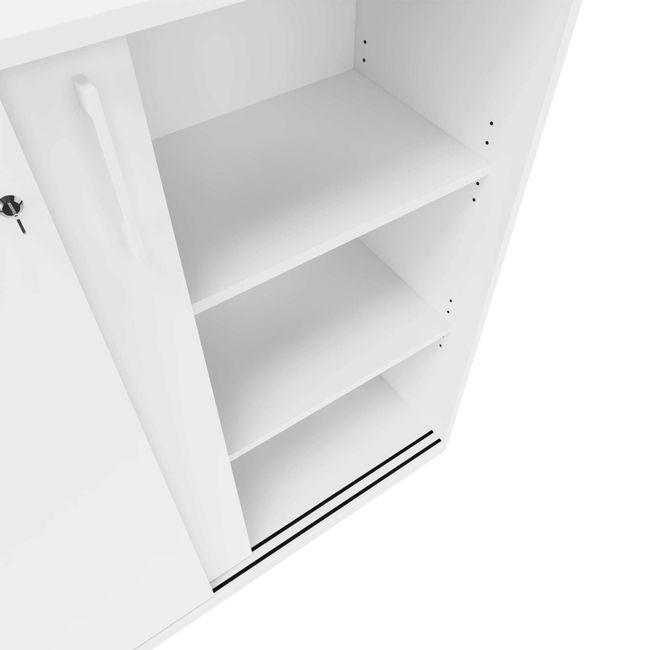CHOICE Schiebetürenschrank | 4 OH, 1600 x 1465 mm, Weiß