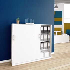 CHOICE Schiebetürenschrank | 4 OH, 1600 x 1465 mm, Weiß